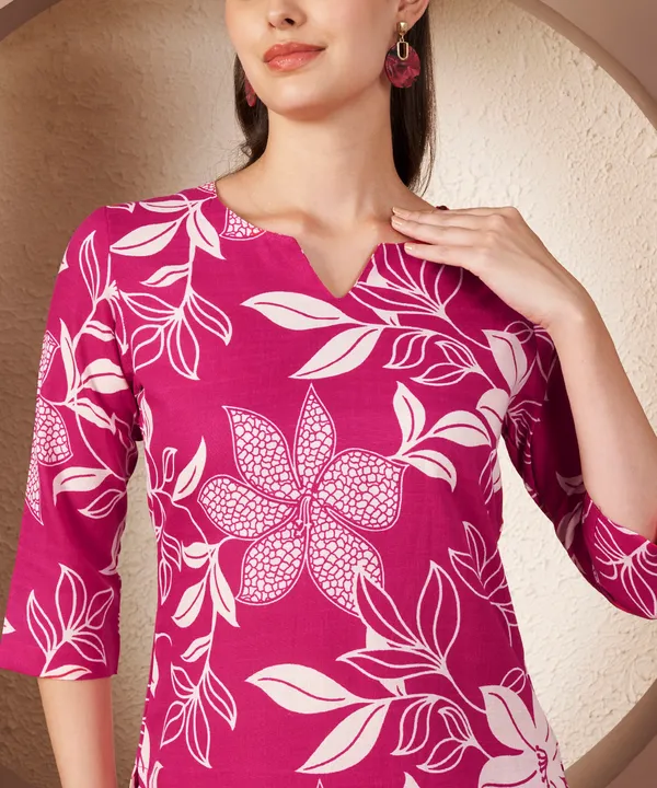 Fbella_Women’s_Cotton_Blend_Floral_Print_Cord_Set_–_Kurta_and_Pants
