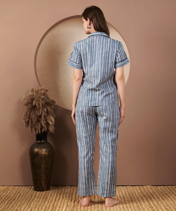Fbella_Women’s_Cotton_Striped_Night_Suit_–_Shirt_and_Pyjama_Set