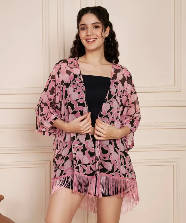 Fbella_Women’s_Georgette_Floral_Kimono_Shrug_with_Fringe_|_Free_Size_|_Lightweight_Casual_Layer