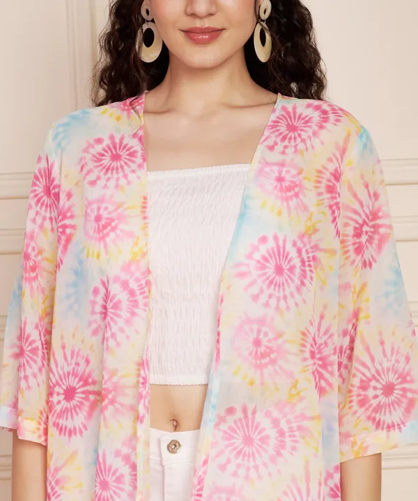 Fbella_Women’s_Georgette_Tie-Dye_Kimono_Shrug_with_Fringe_|_Free_Size_|_Summer_Casual_Layer