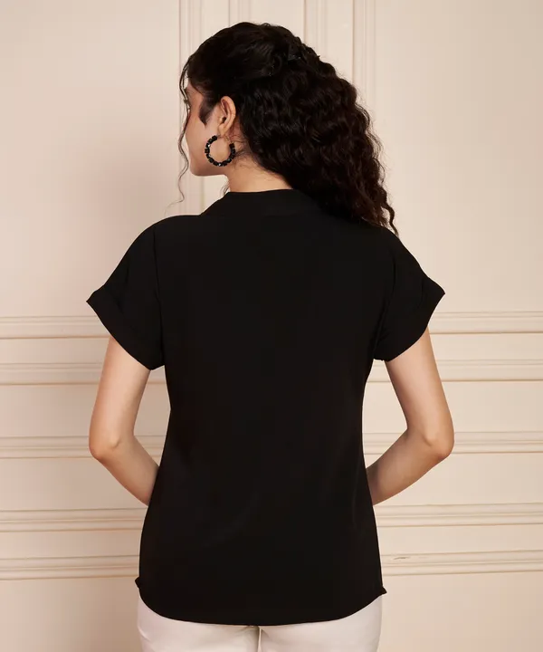 Fbella_Women’s_Summer_Cool_Fabric_Black_Top