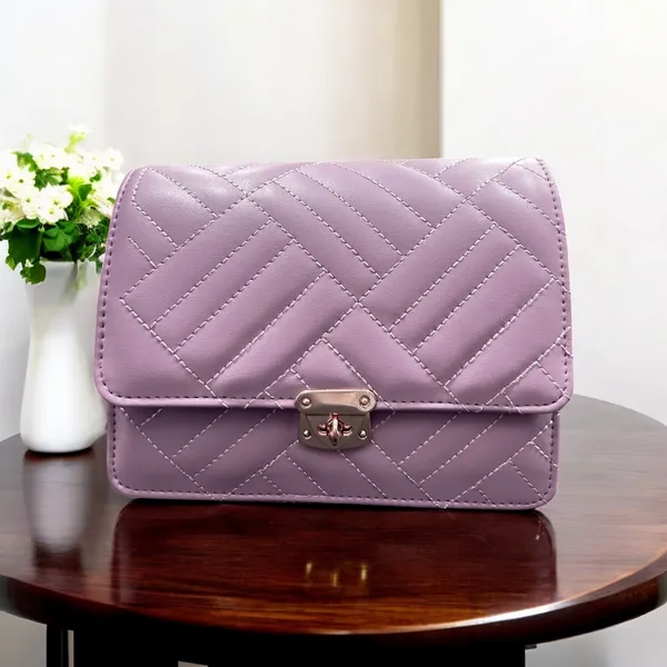 Lavender_PU_leather,_stylish_beautiful_sling_bag