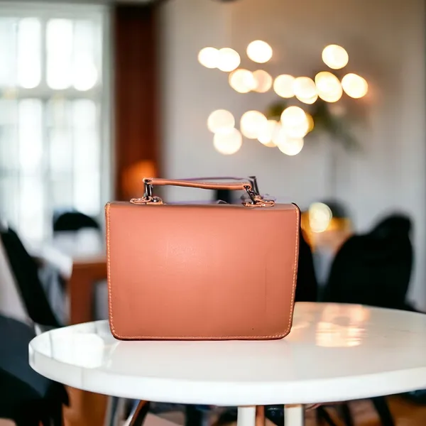 Tan_PU_leather_Korean_Sling_Bag_Women