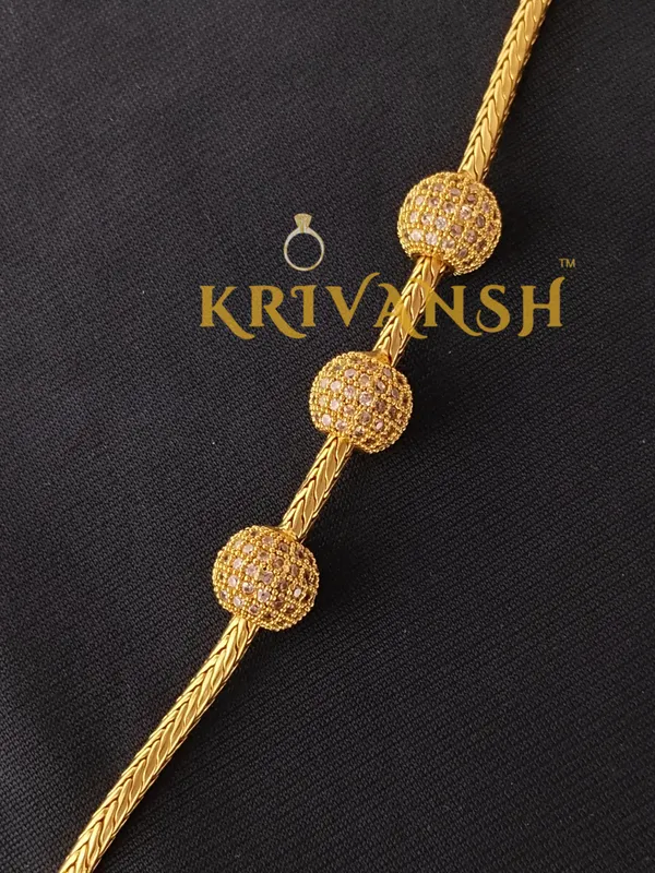 1Gm_Gold_Plated_Long_Length_ADstone_Balls_Moguppu(Mope)_Chain