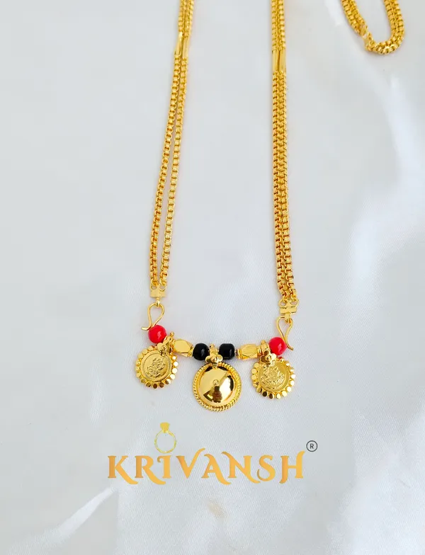 Impon_(Mix_Metal)_2Layer_Long_Length_Savitham_Chain_with_Taliset