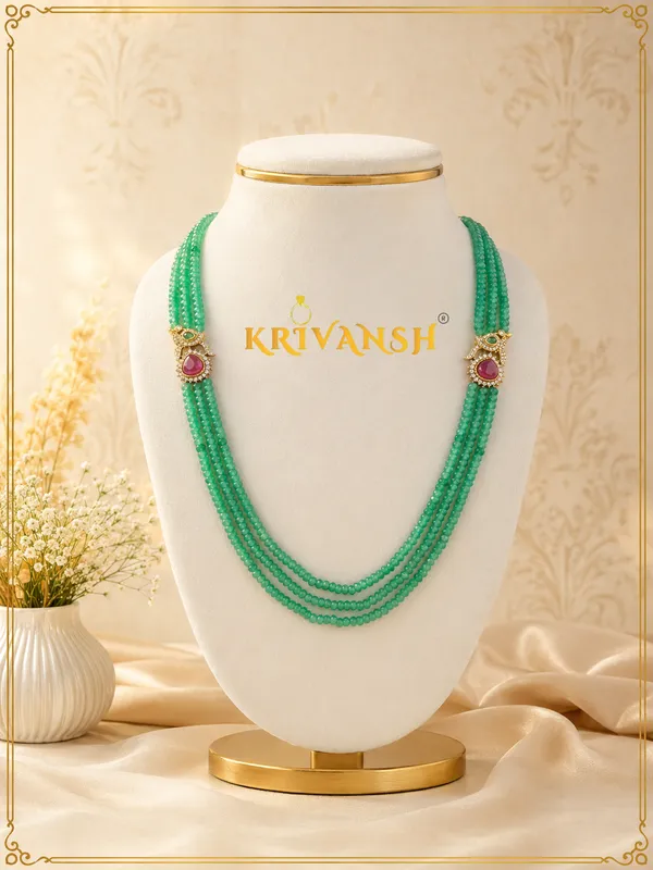 3Layer_Green_Bati_Jade_Crystals_Beaded_Necklace