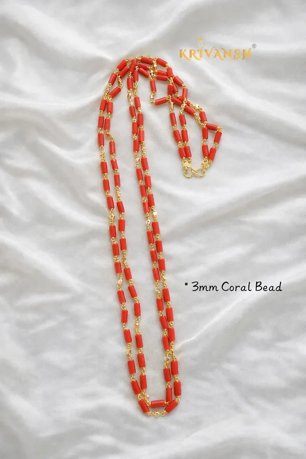 3mm_Coral_Beaded_2-String__Long_Necklace