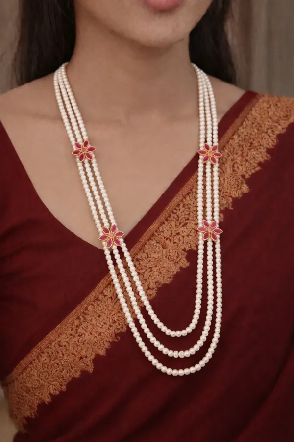 Floral_Ruby_Mope_Pearl_Necklace(3mm_pearl)