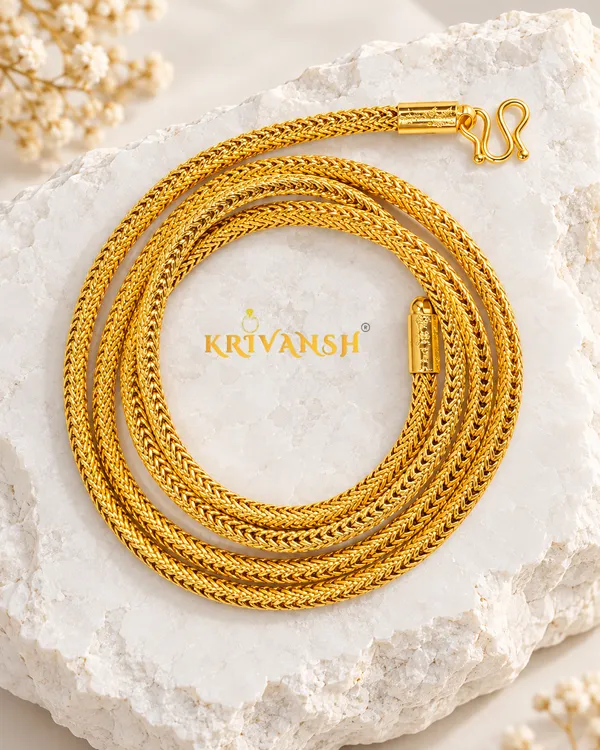 Hollow_Round_Fox_Chain_|_30"inch_Long_|_KRIVANSH