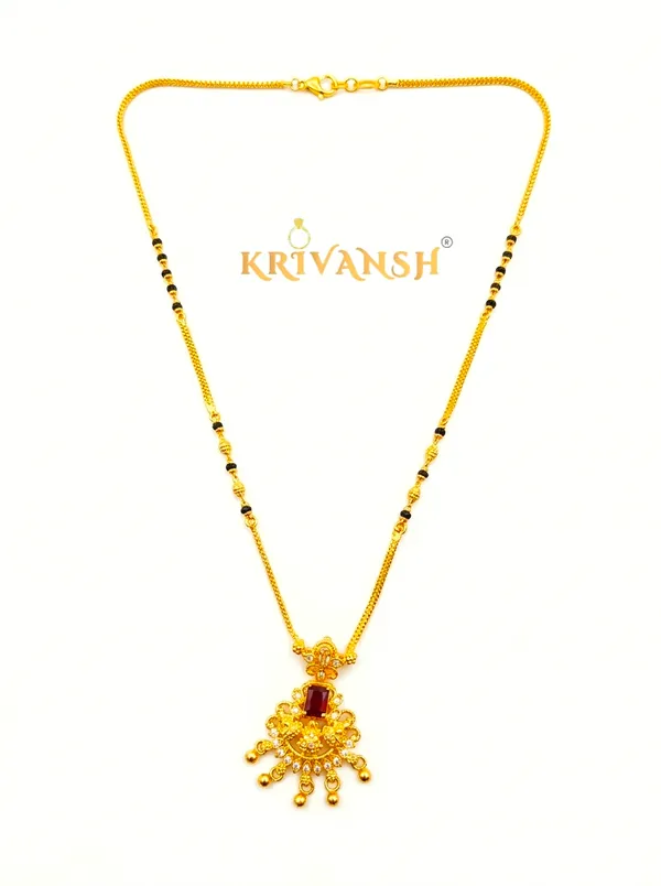 Royal_Red_stone_Short_Laxmidevi_Mangalsutra