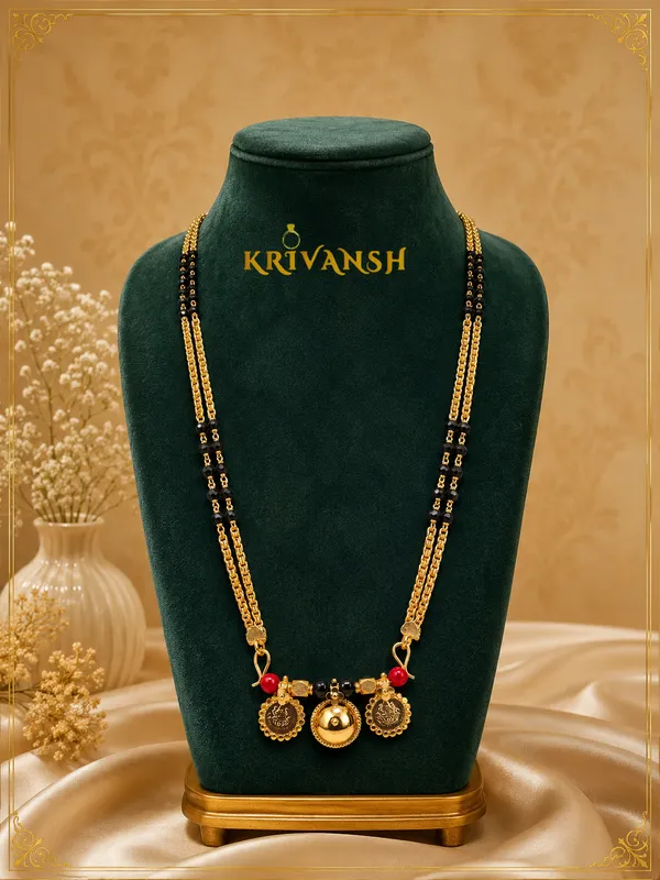 Traditional_2-String_Crystal_Beaded_Mangalya_chain_with_Taliset