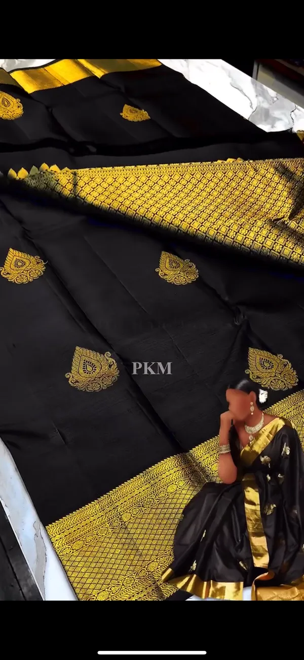 Tremendous_Black_Soft_Banarasi_Silk_Saree_With_Supernal_Blouse_Piece