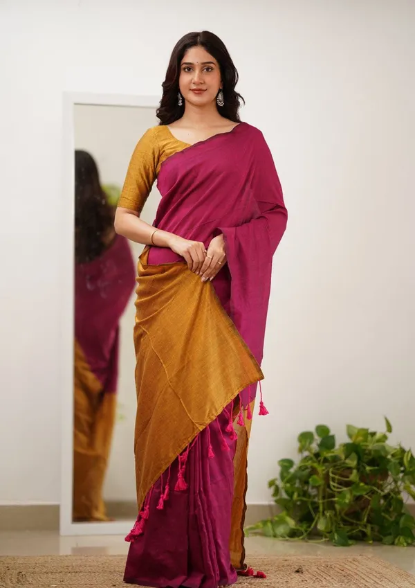 Cotton_Silk_Saree_with_Unstiched_Blouse_Piece