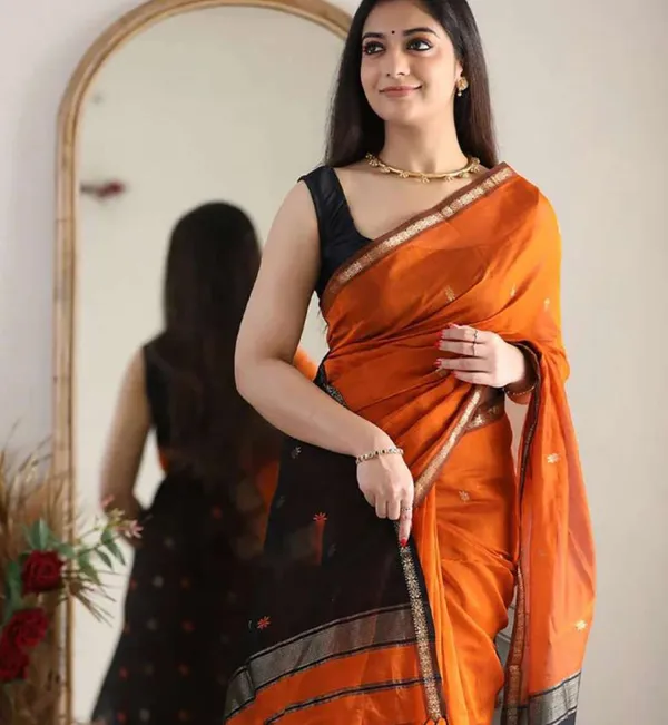 Cotton_Silk_Saree_with_Unstiched_Blouse_Piece