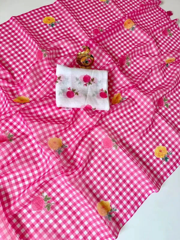 Linen__Saree_(With_Unstitched_Blouse)
