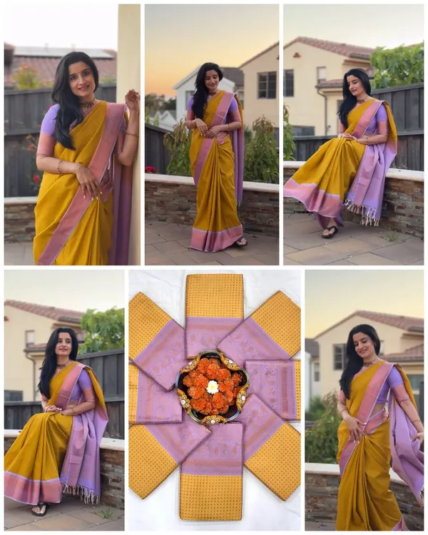Soft_Lichi_Silk_Saree_with_Unstiched_Blouse_Piece