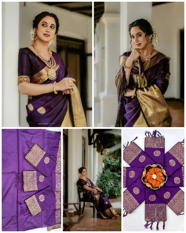 Soft_Lichi_Silk_Saree_with_Unstiched_Blouse_Piece