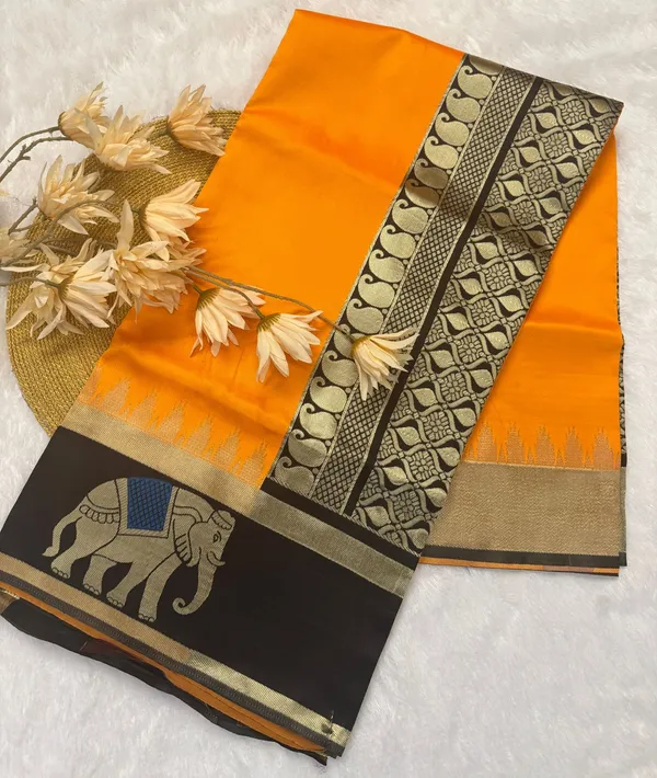 Soft_Banarasi_Lichi_Silk_Saree_with_Unstiched_Blouse_Piece