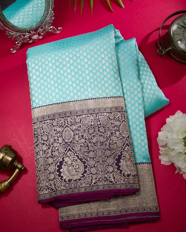 Soft_Banarasi_Lichi_Silk_Saree_with_Unstiched_Blouse_Piece