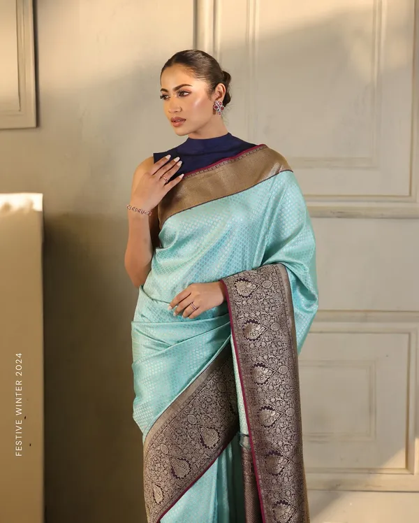 Soft_Banarasi_Lichi_Silk_Saree_with_Unstiched_Blouse_Piece