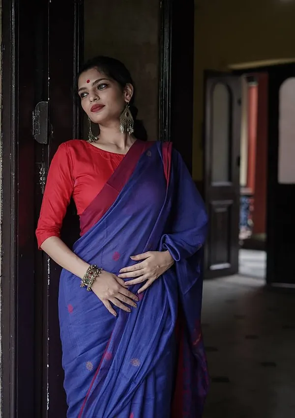 Cotton_Silk_Saree_with_Unstiched_Blouse_Piece