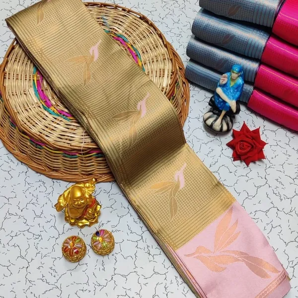 Soft_Banarasi_Lichi_Silk_Saree_with_Unstiched_Blouse_Piece
