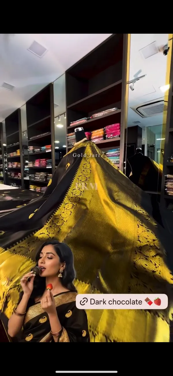 Tremendous_Chocolate_Soft_Banarasi_Silk_Saree_With_Supernal_Blouse_Piece