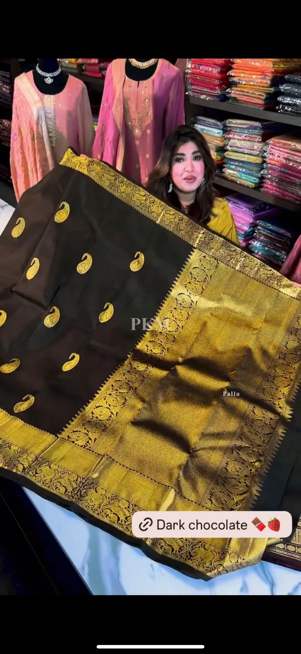 Tremendous_Chocolate_Soft_Banarasi_Silk_Saree_With_Supernal_Blouse_Piece