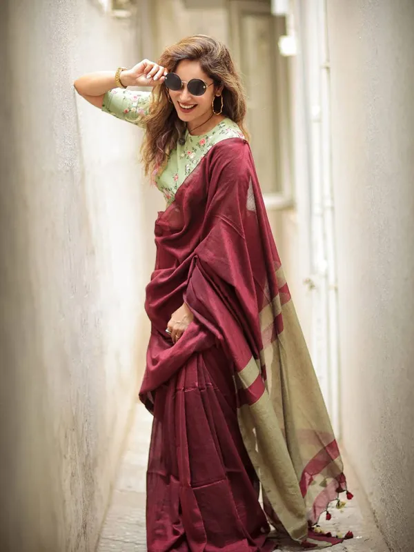 Cotton_Silk_Saree_with_Unstiched_Blouse_Piece