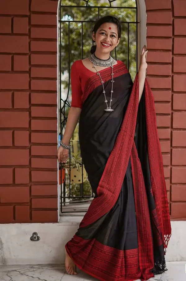 Cotton_Silk_Saree_with_Unstiched_Blouse_Piece