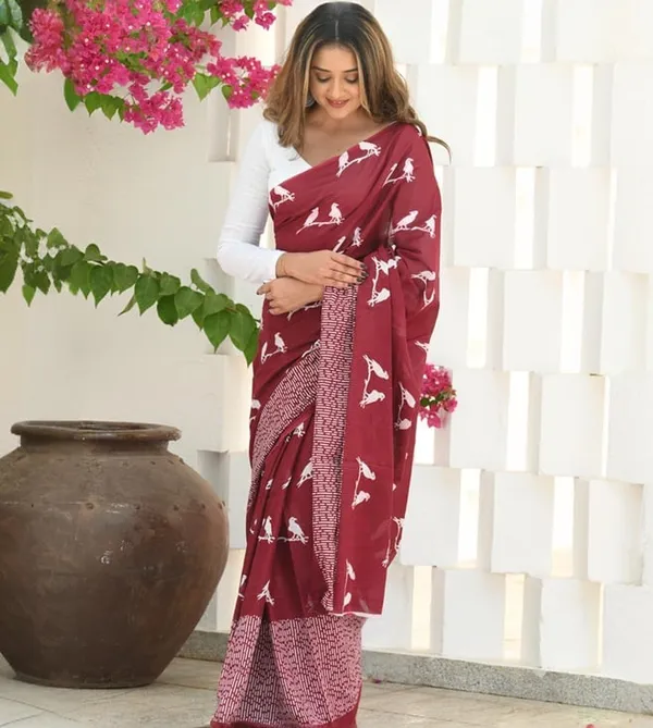 Cotton_Silk_Saree_with_Unstiched_Blouse_Piece