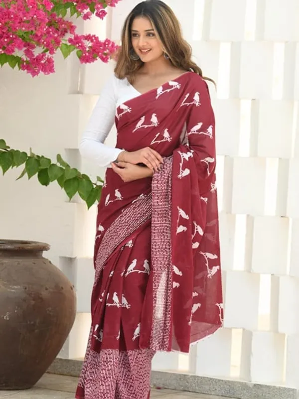 Cotton_Silk_Saree_with_Unstiched_Blouse_Piece