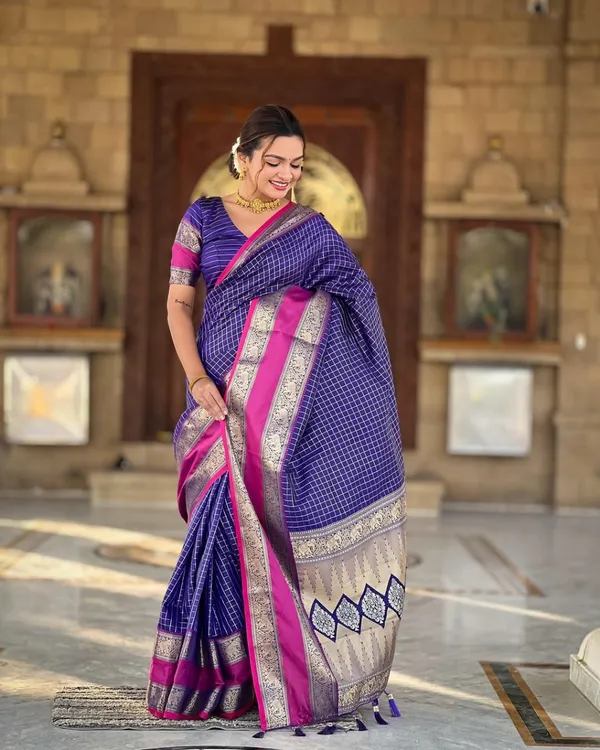 Soft_Banarasi_Lichi_Silk_Saree_with_Unstiched_Blouse_Piece