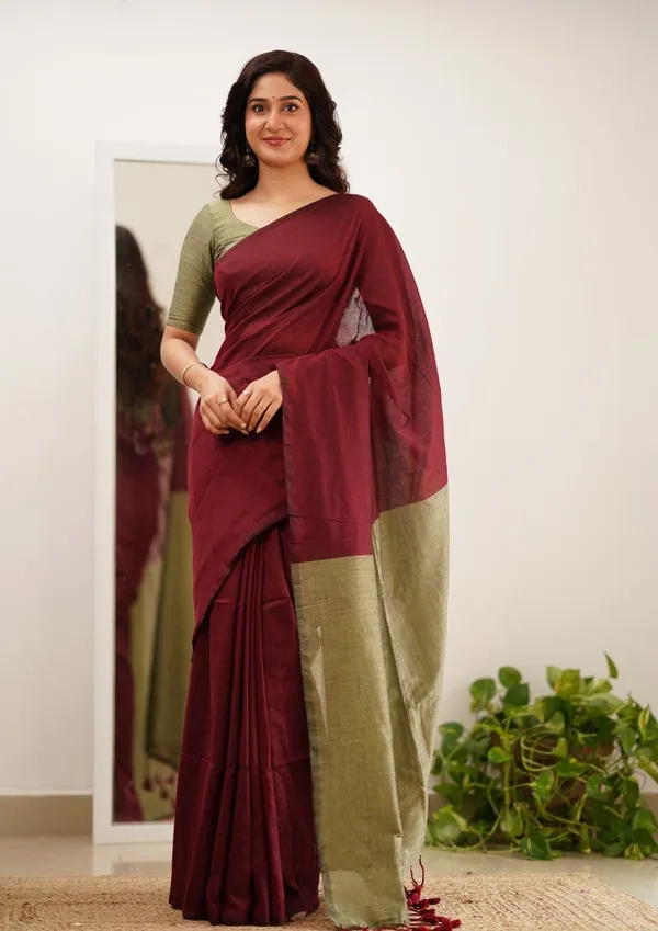 Cotton_Silk_Saree_with_Unstiched_Blouse_Piece