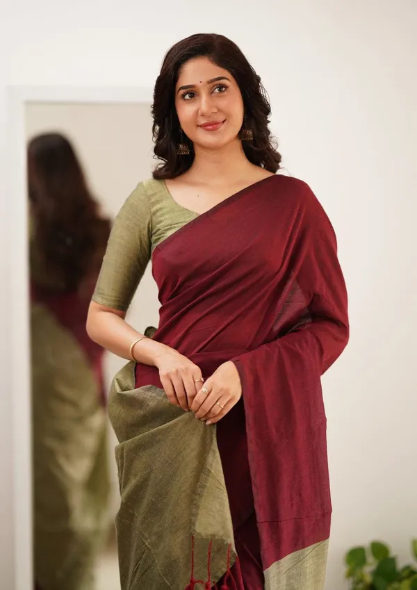 Cotton_Silk_Saree_with_Unstiched_Blouse_Piece
