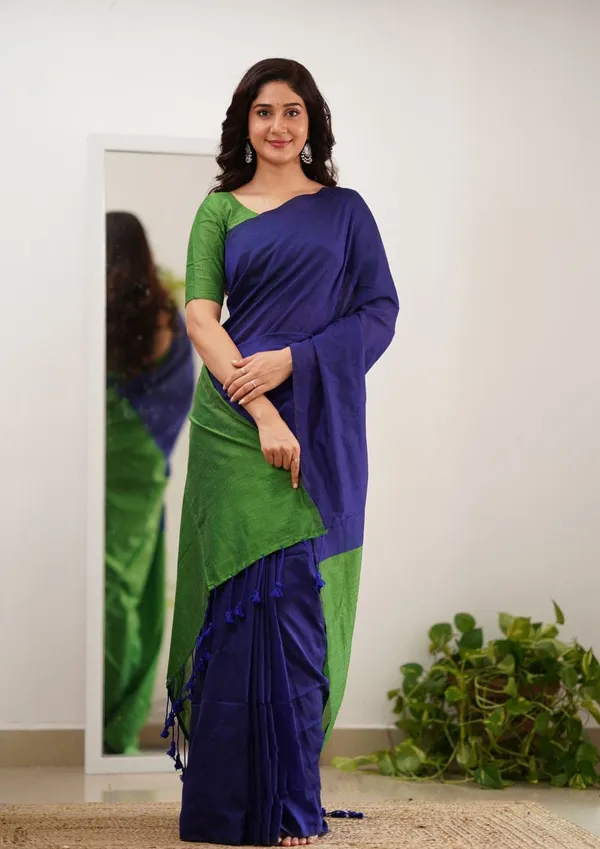 Cotton_Silk_Saree_with_Unstiched_Blouse_Piece