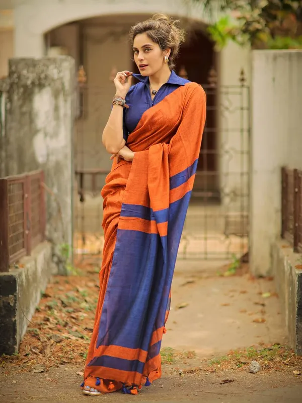 Cotton_Silk_Saree_with_Unstiched_Blouse_Piece