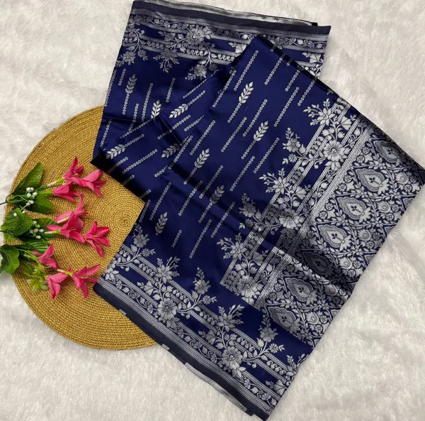 Soft_Banarasi_Lichi_Silk_Saree_with_Unstiched_Blouse_Piece