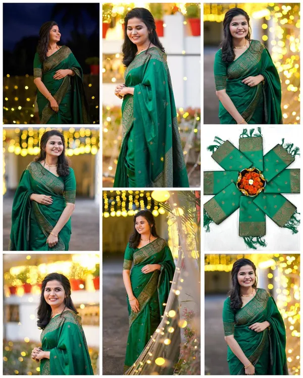 Soft_Lichi_Silk_Saree_with_Unstiched_Blouse_Piece
