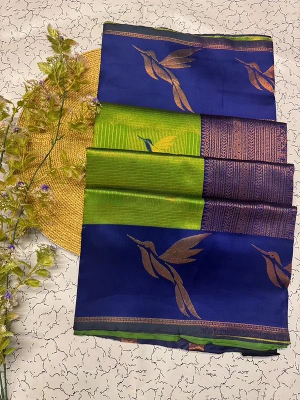 Soft_Banarasi_Lichi_Silk_Saree_with_Unstiched_Blouse_Piece
