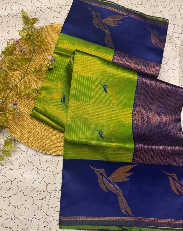 Soft_Banarasi_Lichi_Silk_Saree_with_Unstiched_Blouse_Piece