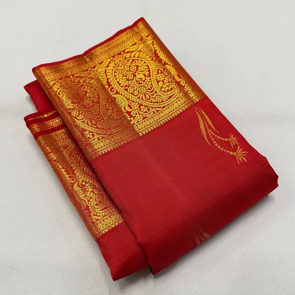 Soft_Lichi_Silk_Saree_with_Unstiched_Blouse_Piece