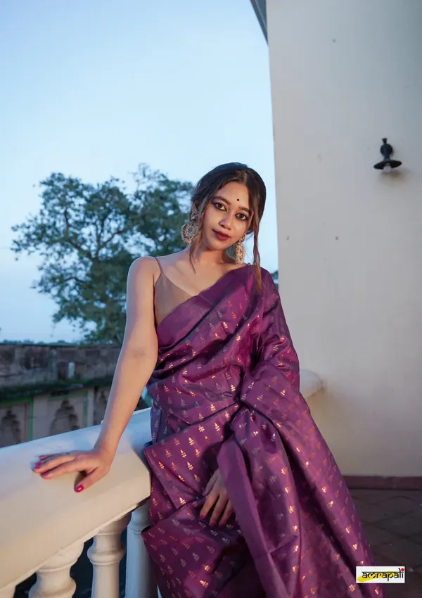 Soft_Banarasi_Lichi_Silk_Saree_with_Unstiched_Blouse_Piece
