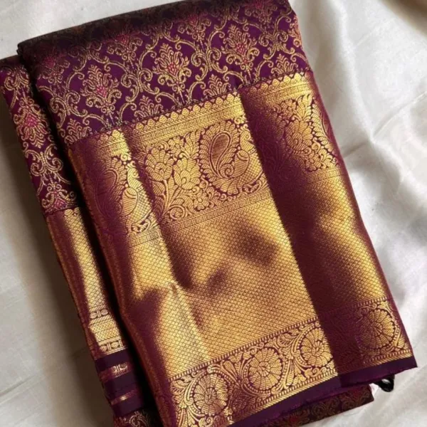 Soft_Banarasi_Lichi_Silk_Saree_with_Unstiched_Blouse_Piece