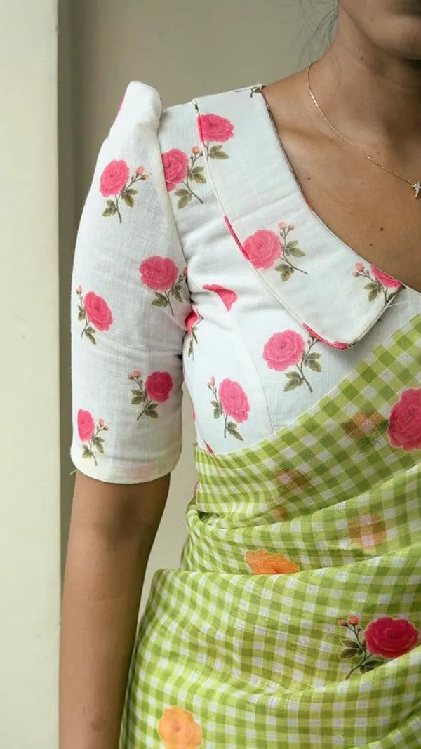 Linen__Saree_(With_Unstitched_Blouse)