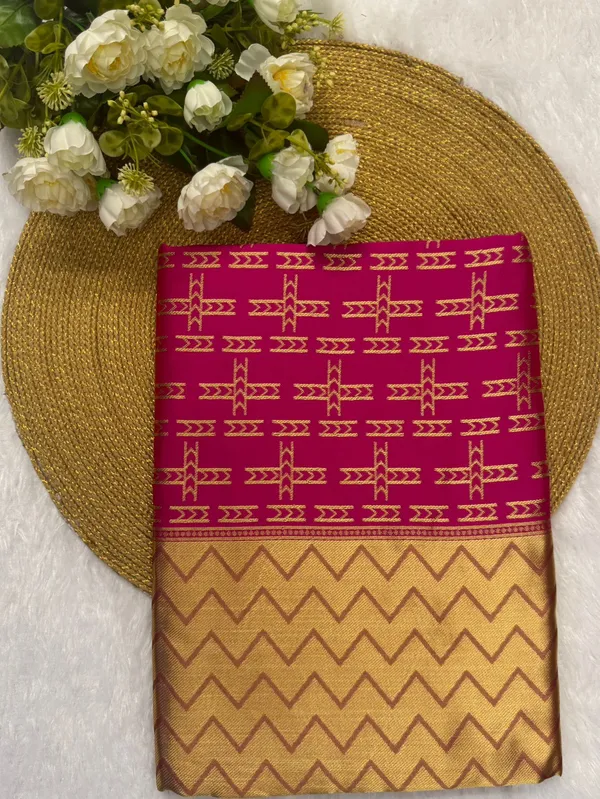 Soft_Banarasi_Lichi_Silk_Saree_with_Unstiched_Blouse_Piece