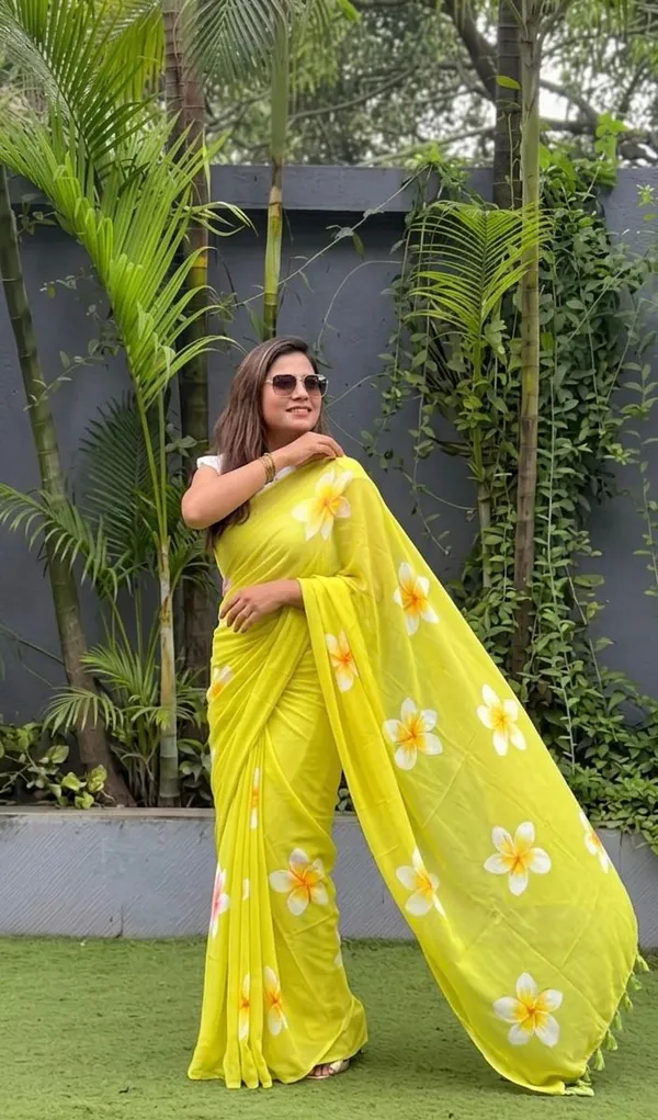 Linen__Saree_(With_Unstitched_Blouse)