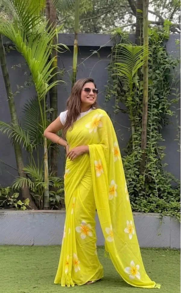 Linen__Saree_(With_Unstitched_Blouse)