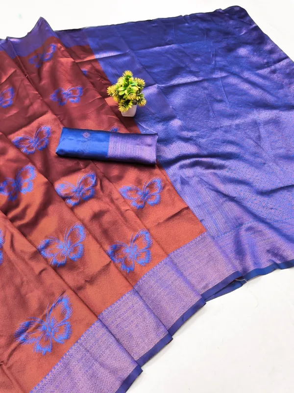 Soft_Lichi_Silk_Saree_with_Unstiched_Blouse_Piece