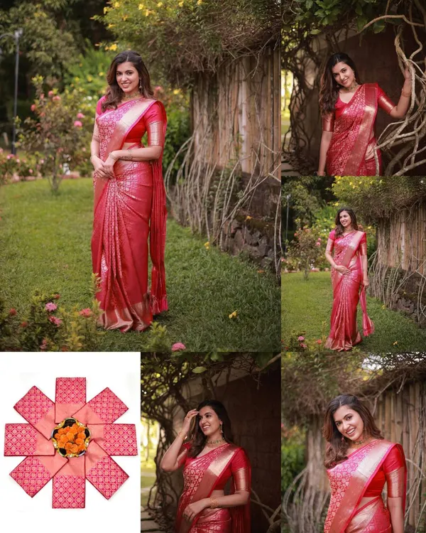 Soft_Lichi_Silk_Saree_with_Unstiched_Blouse_Piece